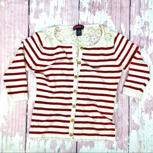 Nautical Inspired Lace Cardigan